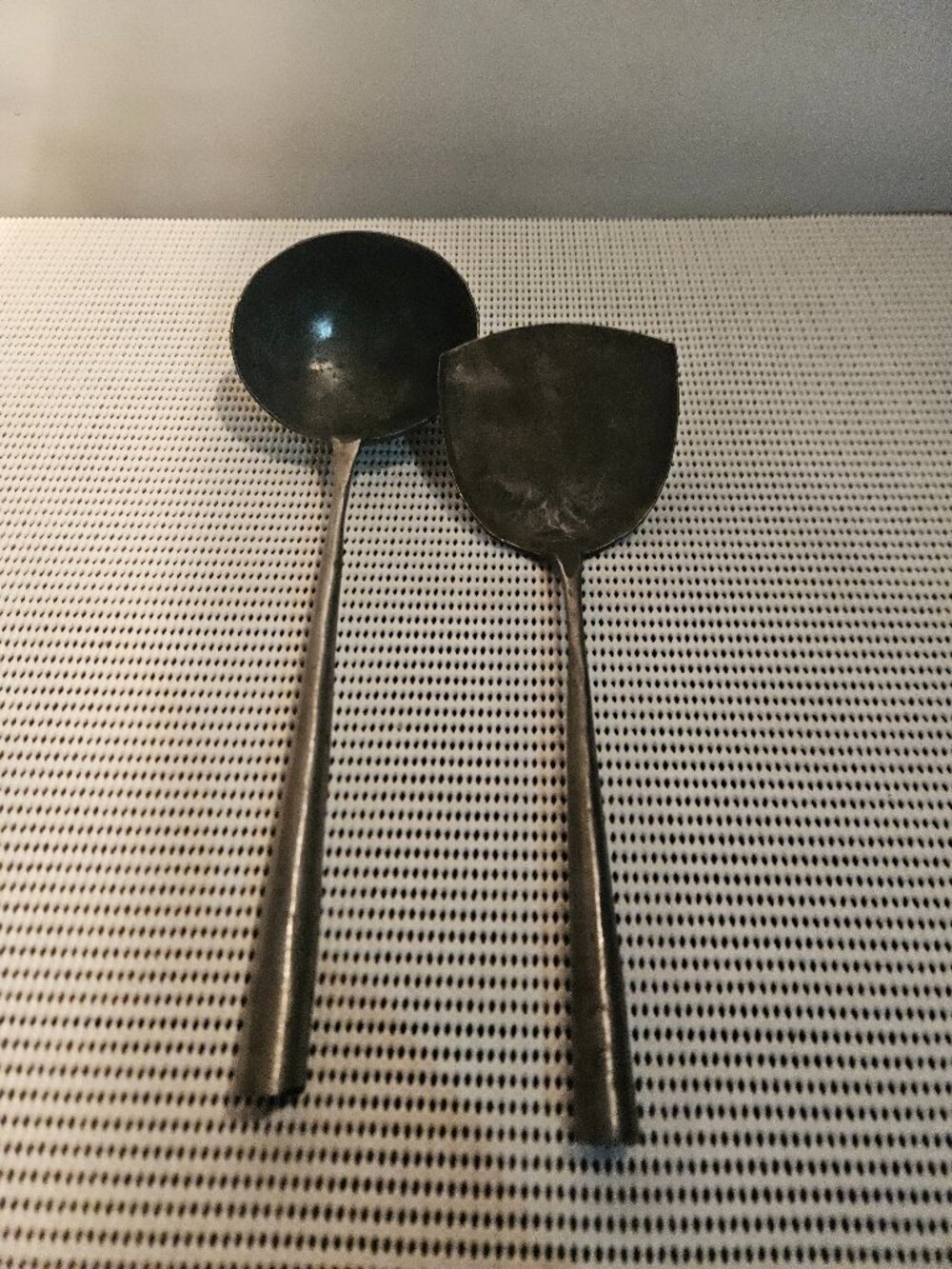 Antique hand-forged ladle and spatula   G11